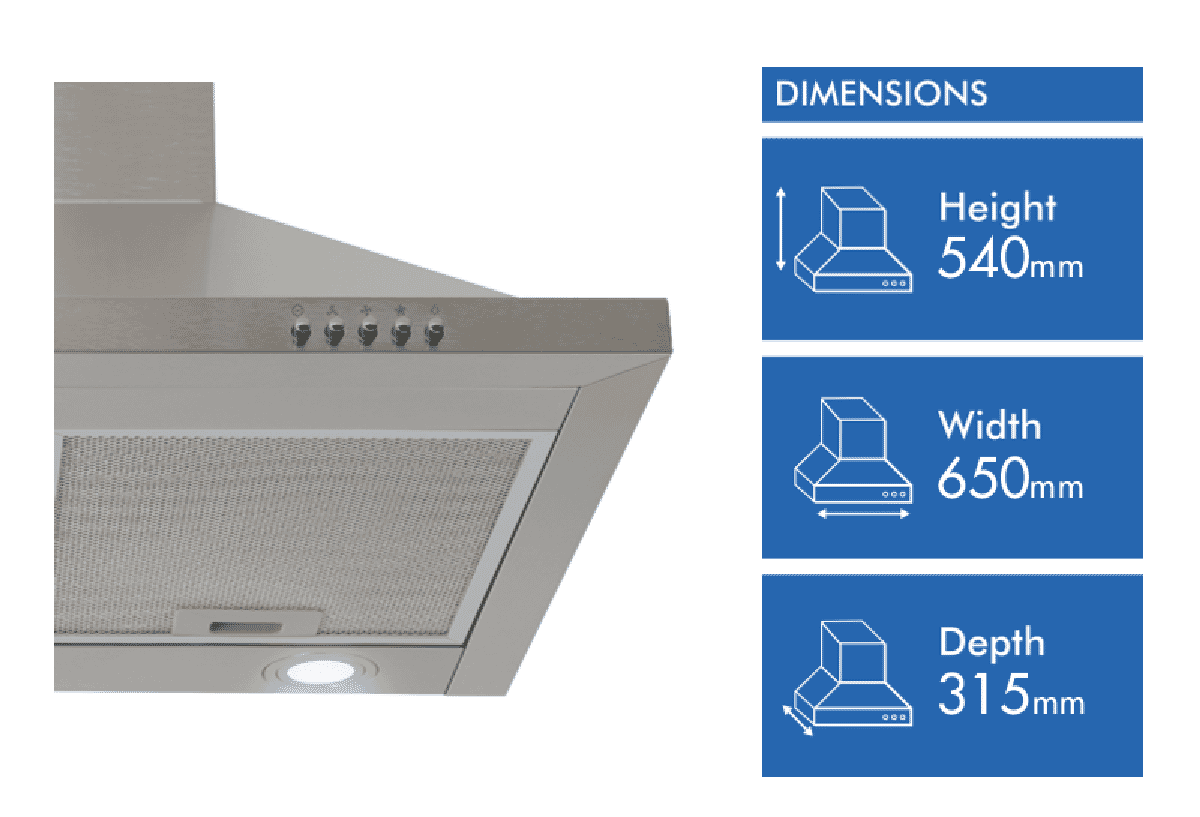 Solt 60cm Canopy Rangehood GGSRC600S