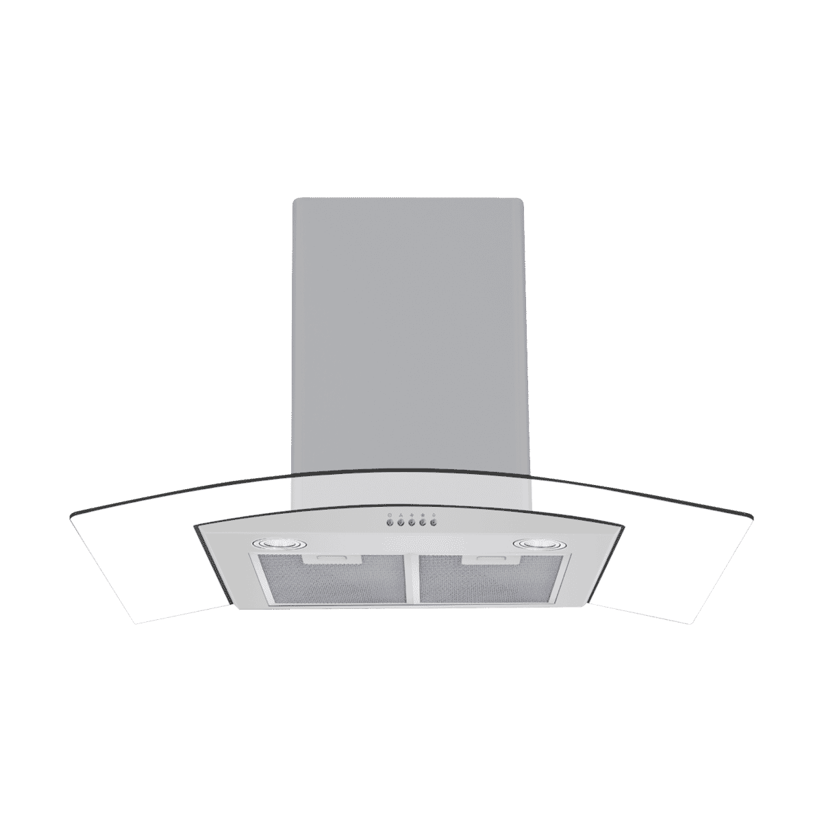 Solt 90cm Curved Glass Canopy Rangehood GGSRCG900S