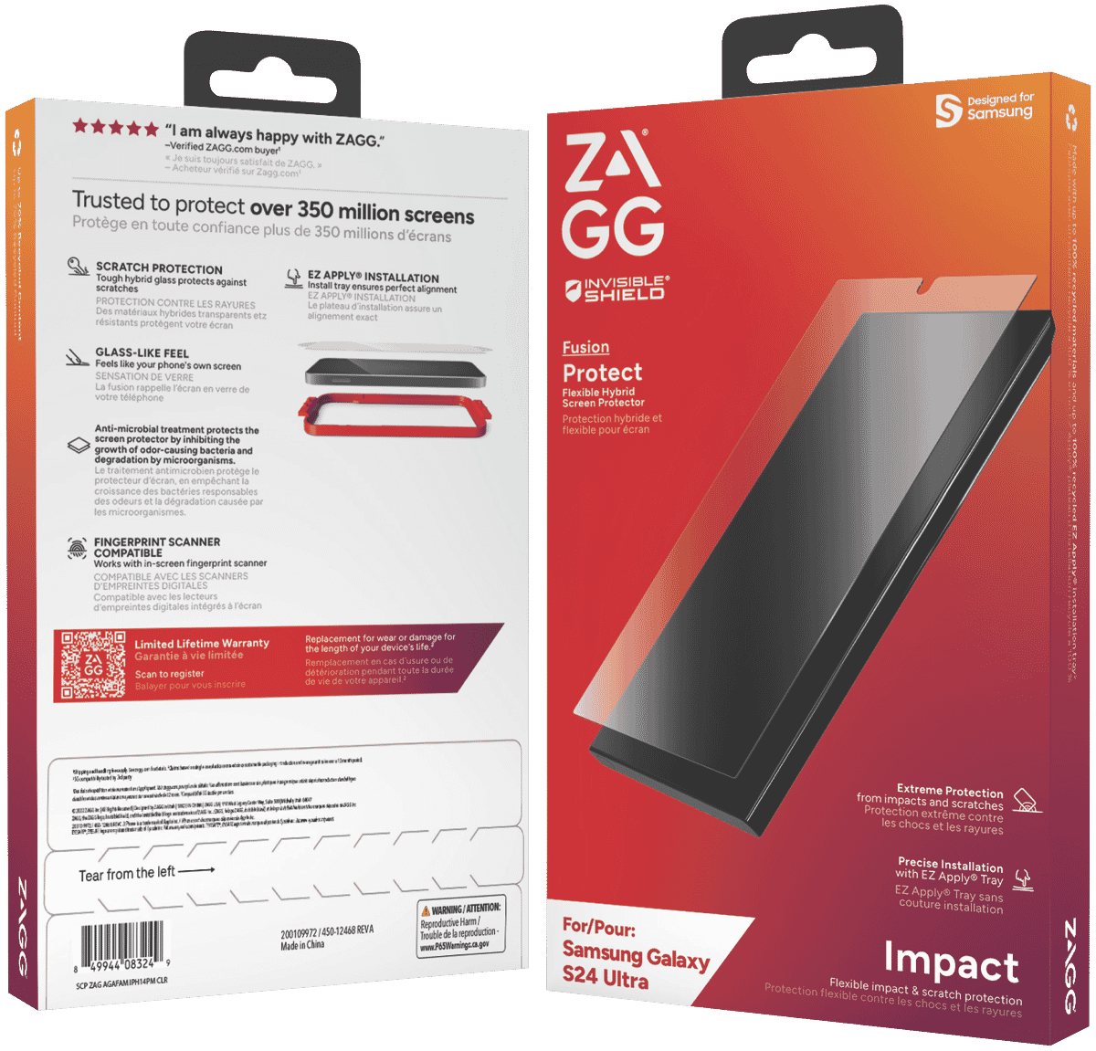 ZAGG InvisibleShield Fusion for Galaxy S24 Ultra 11901316522