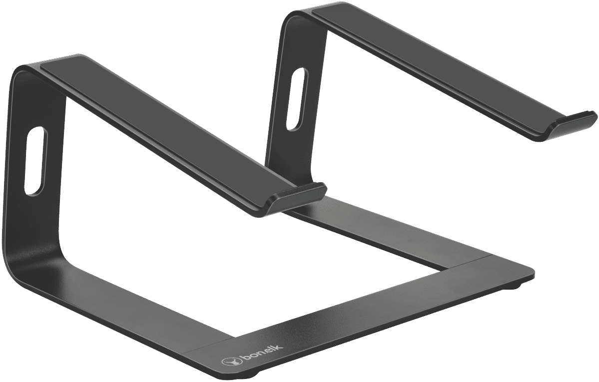 Bonelk Elevate Stance Aluminium Riser Laptop Stand (Black) ELK-70419-R