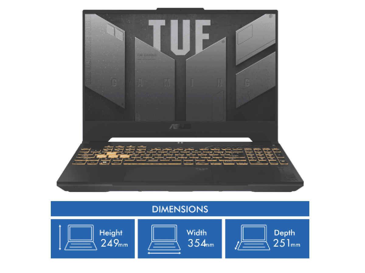 Asus TUF F15 15.6' i7 16GB 512GB RTX4050 6GB Gaming Laptop