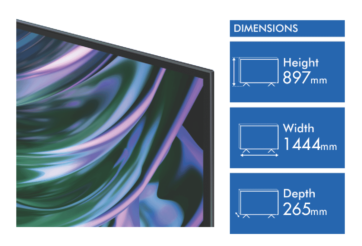 Samsung 65' S90D 4K OLED Smart TV 24