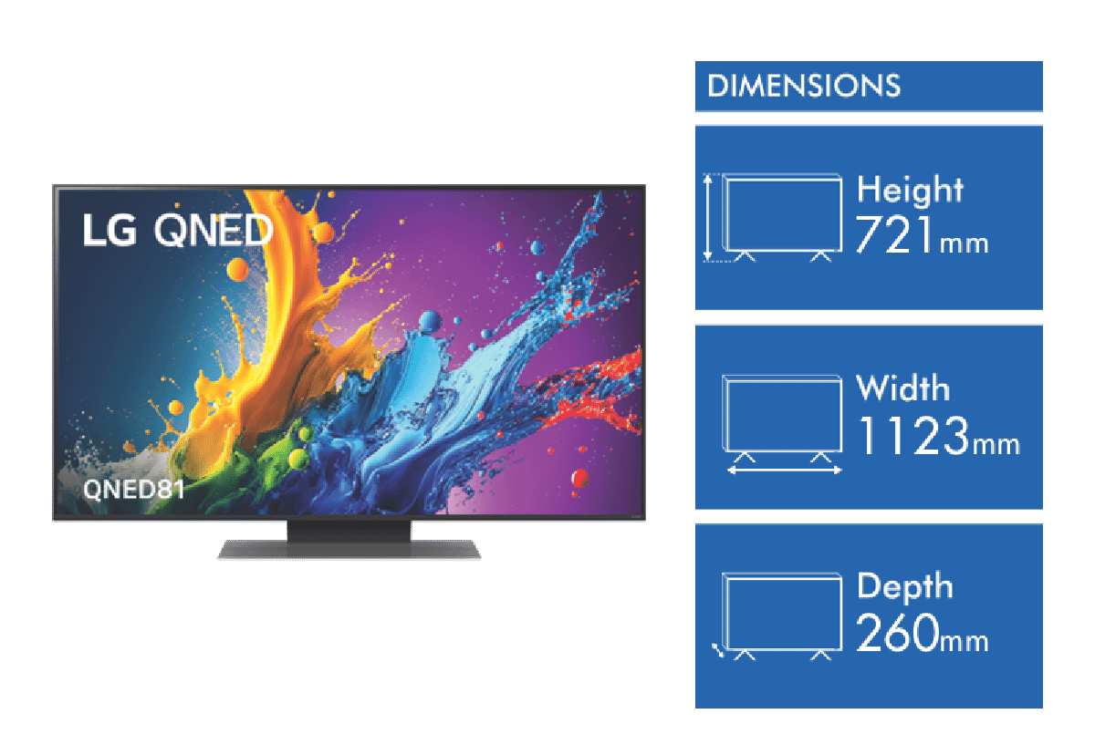 LG 50' QNED81 4K UHD LED Smart TV 24