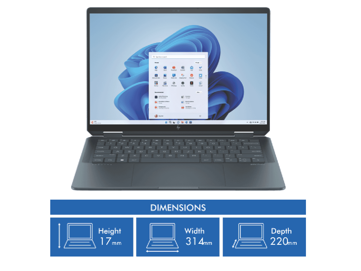 HP Spectre x360 14' EVO Core Ultra 5 16GB 512GB 2-in-1 Laptop