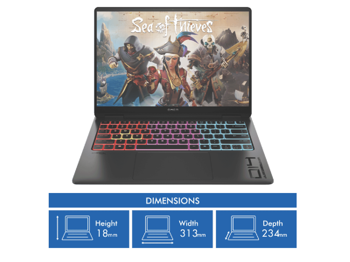 HP Omen Transcend 14' Core Ultra 7 16GB 1TB GeForce RTX 4050 6GB Gaming Laptop