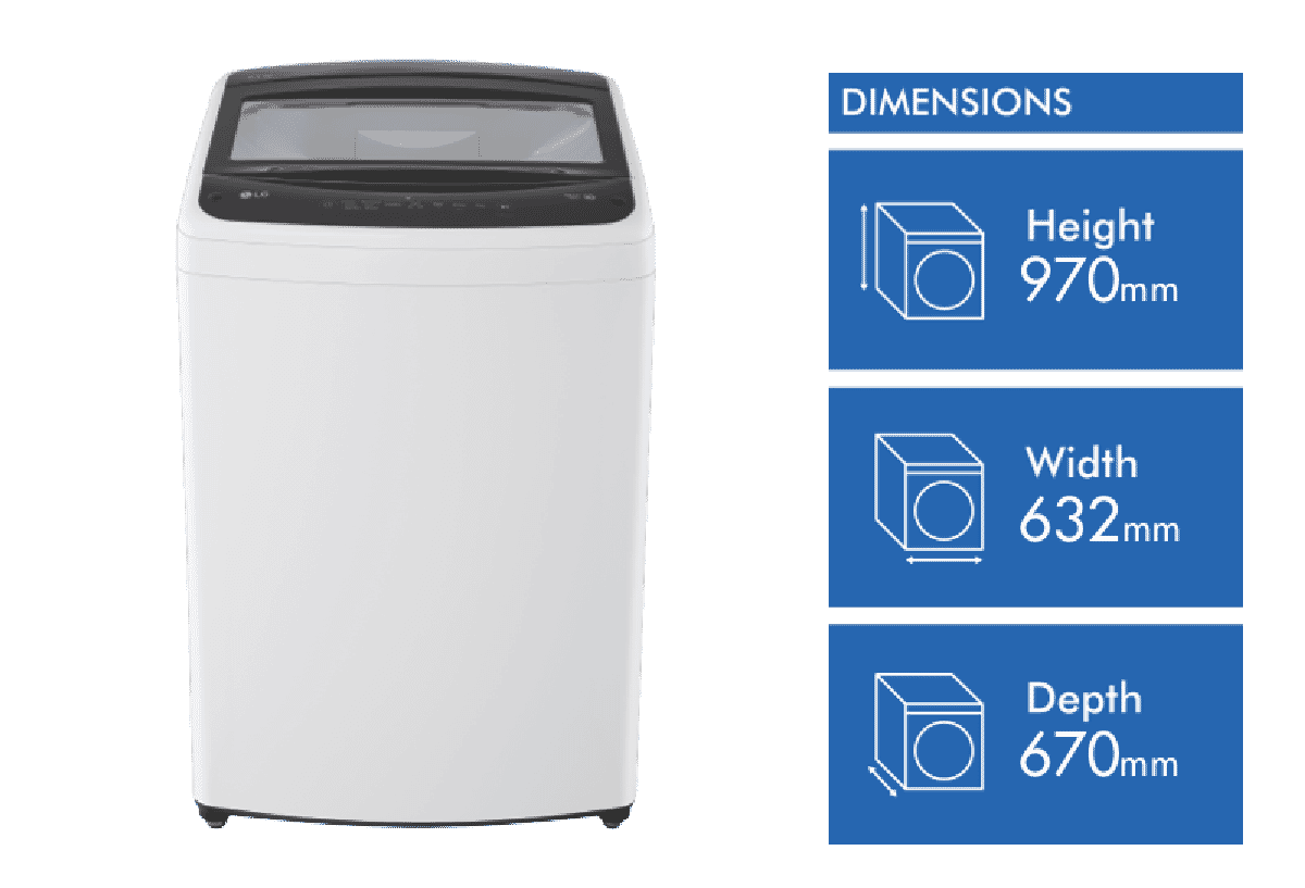 LG 8.5kg Top Load Washer WTL185W