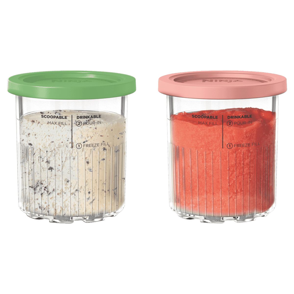 Ninja 2 x 700ml NC501 Creami Deluxe Tubs And Lids XSKDLVRLDANZ