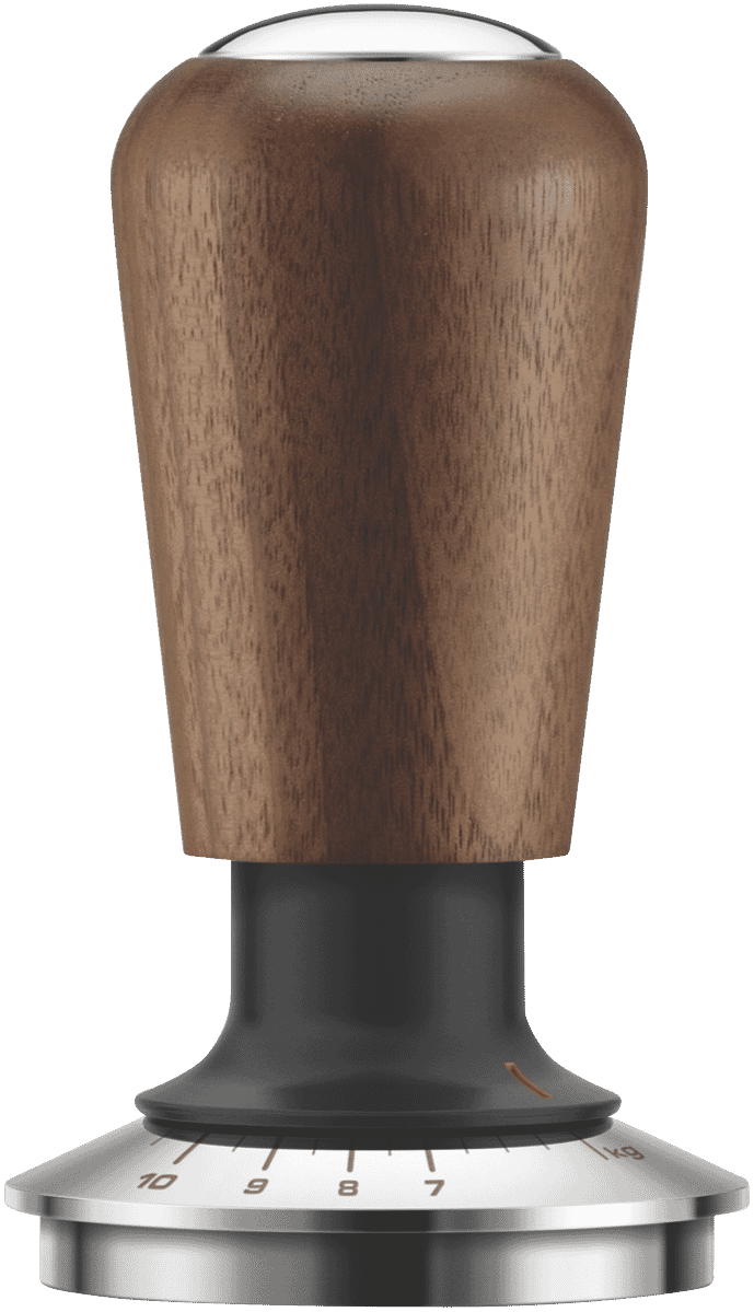 Sage The Force Gauge Tamper 54mm – Selbstnivellierender Espresso Tamper Mit Walnussgriff, Konsistenter Druck