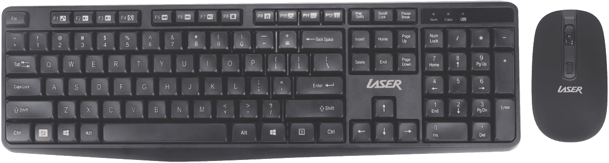 Laser Wireless Keyboard and Mouse Combo